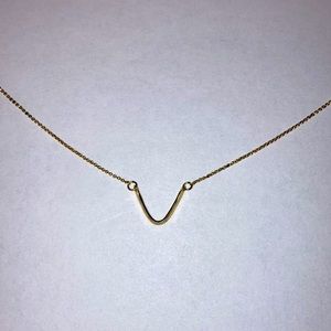 Gold Simple Arrow Necklace